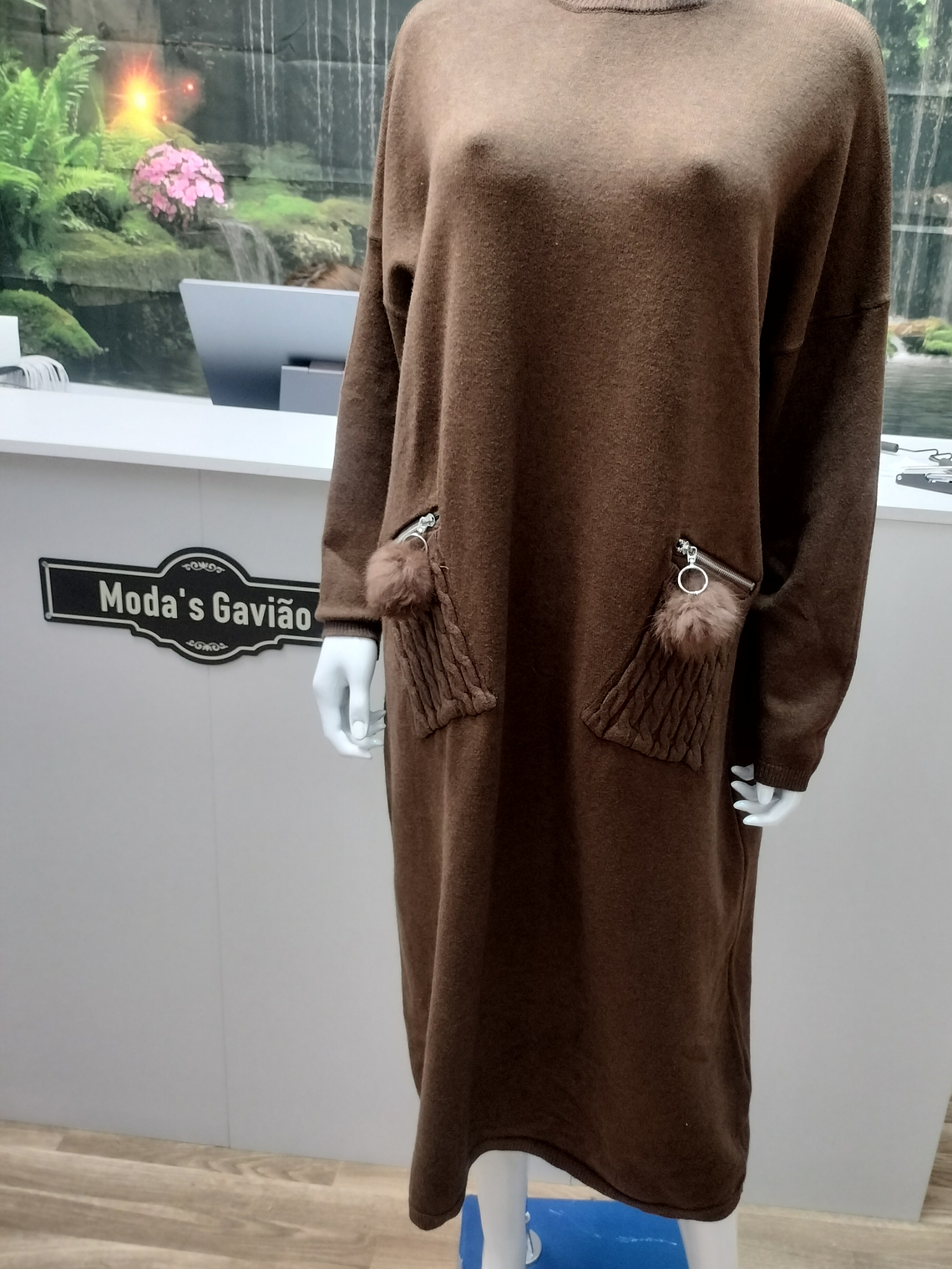 Vestido Malha Chique Manga comprida  3