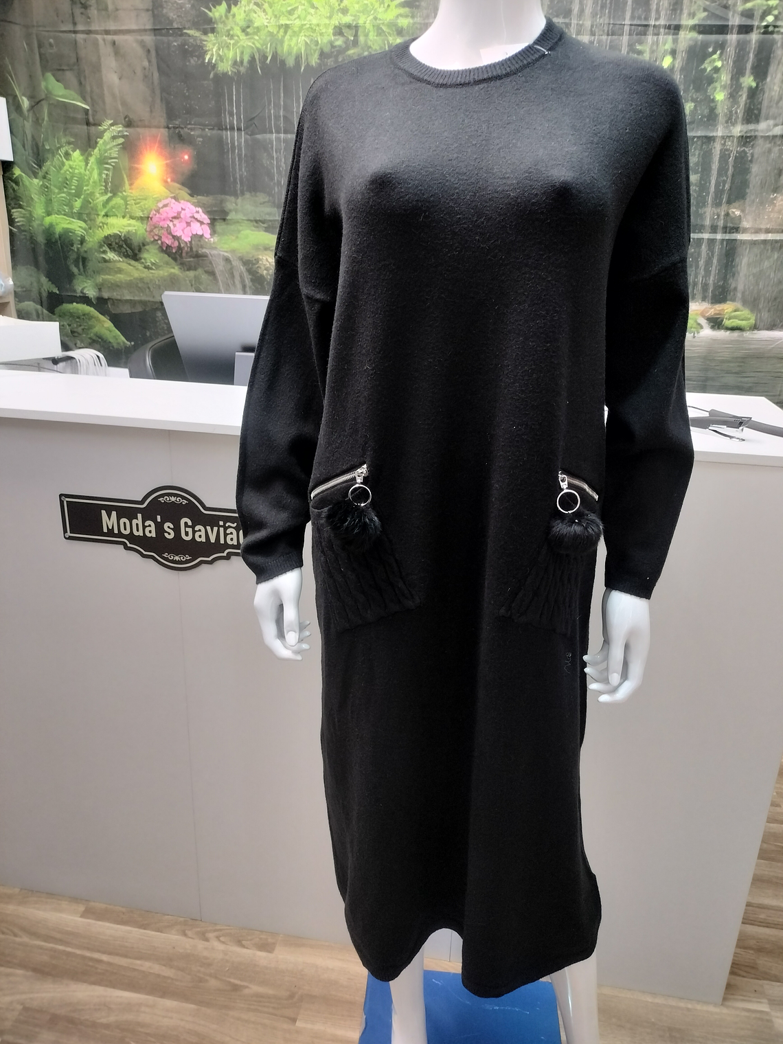 Vestido Malha Chique Manga comprida  4