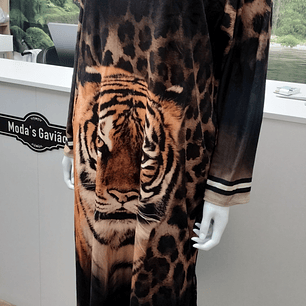 Vestido estampado Tigre