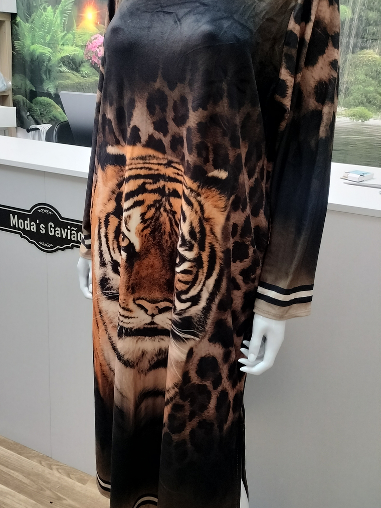 Vestido estampado Tigre 1