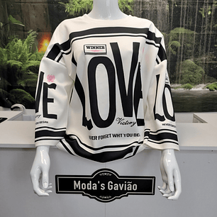 Camisola Love Primavera/Verão