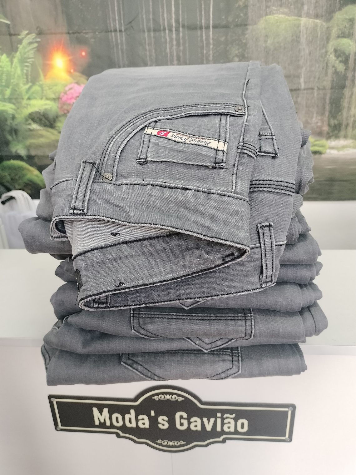 Calça Ganga Homem em Cinzento  2