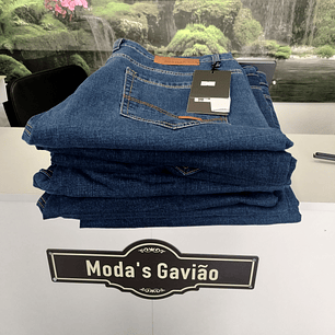 Calça ganga azul casual para homem