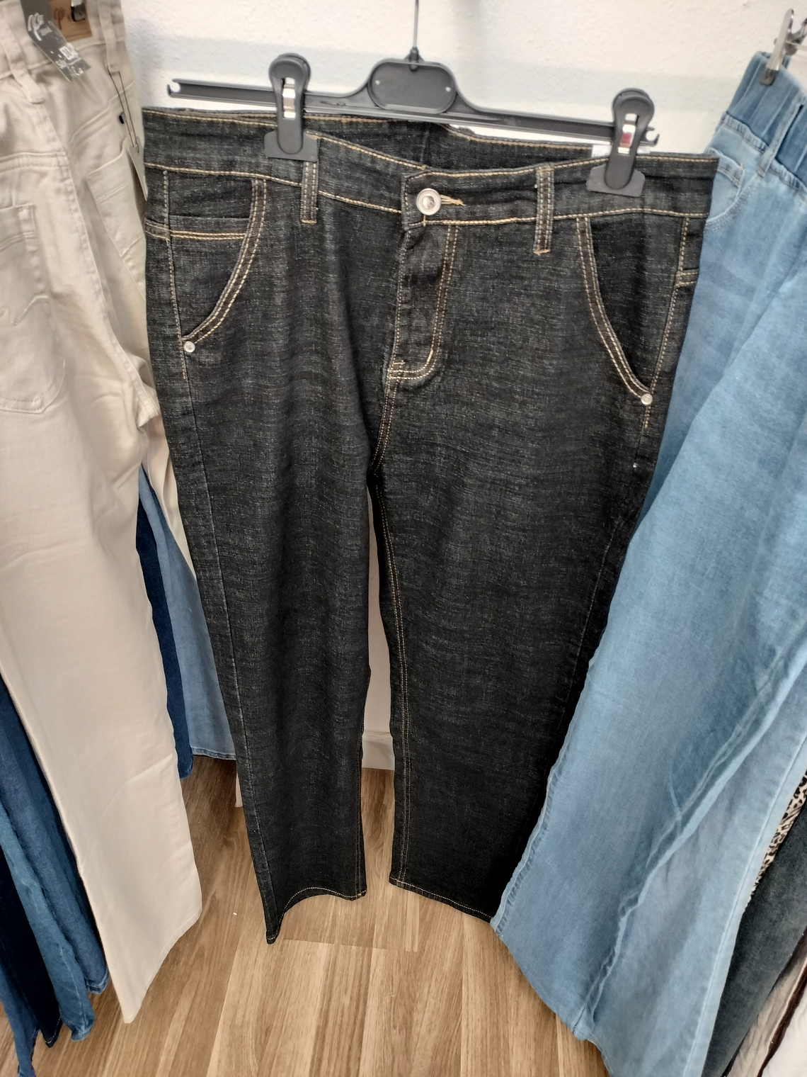 Calça ganga cor preto casual para homem 3