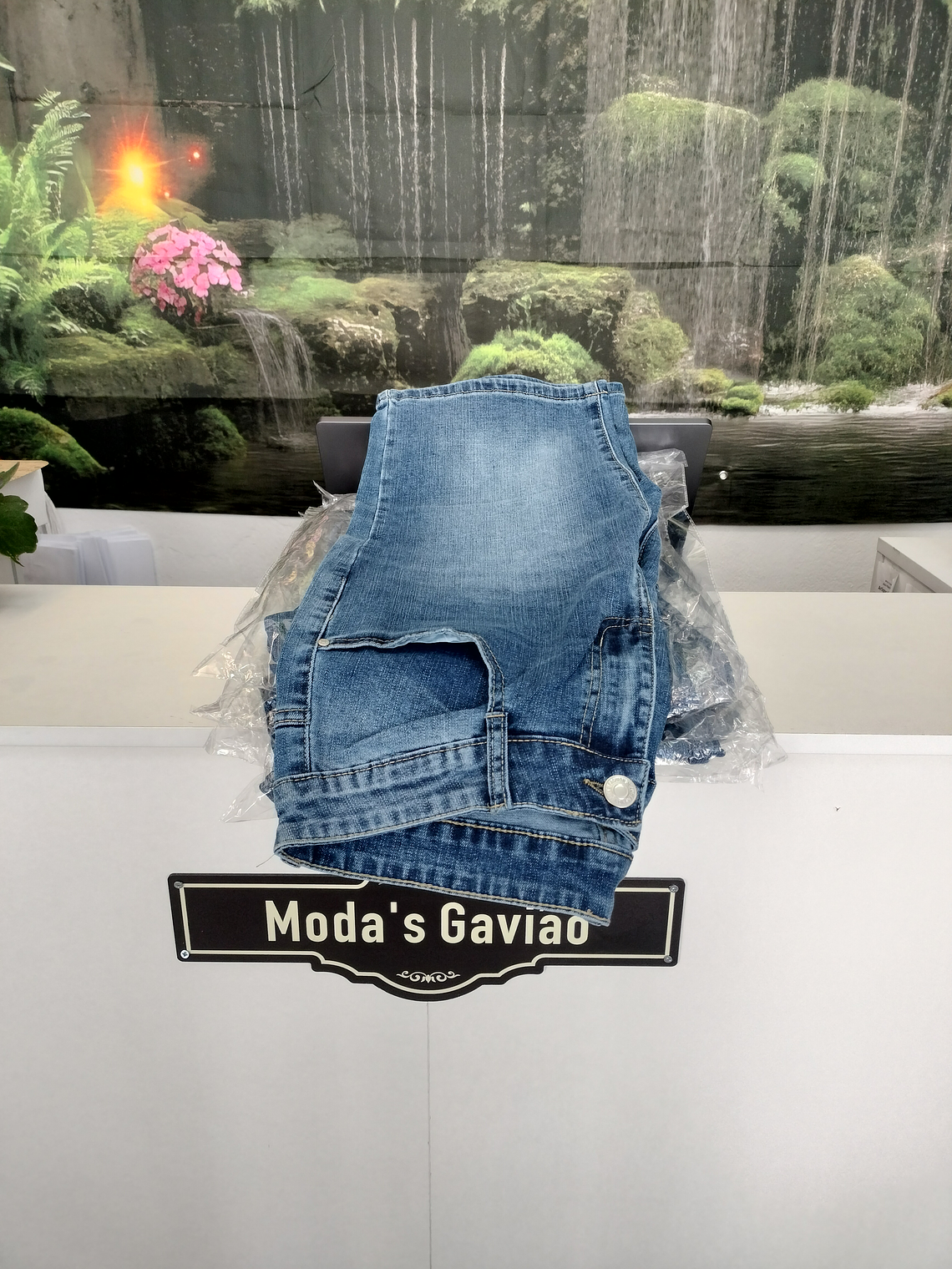 Calções Homem azul jeans 1