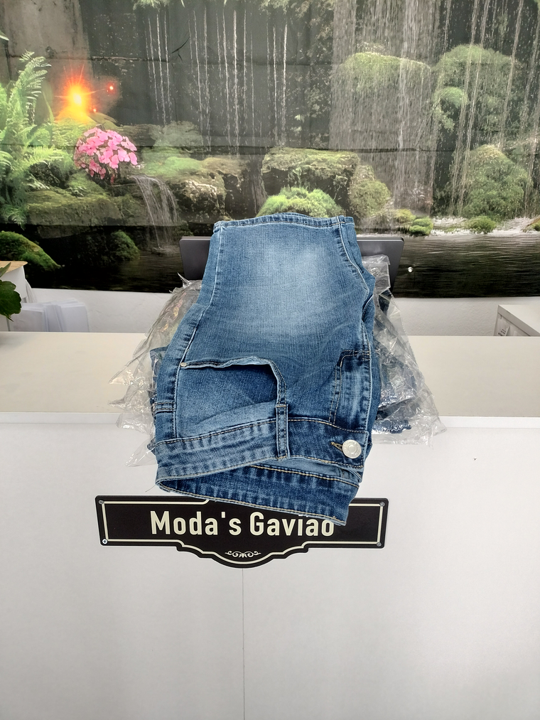 Calções Homem azul jeans 1