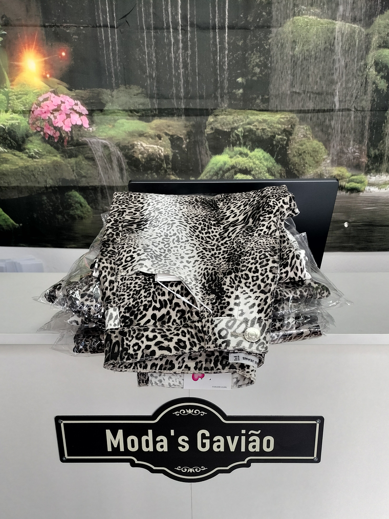 Calça Jeans Senhora escura Padrão 1