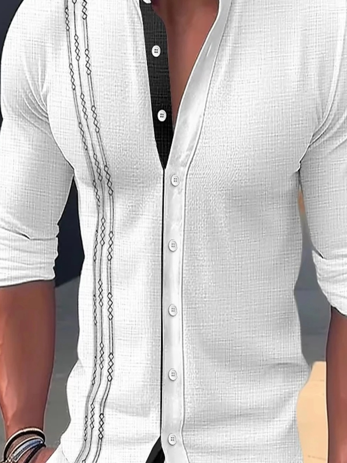 Camisas Homem Algodão e Linho 3