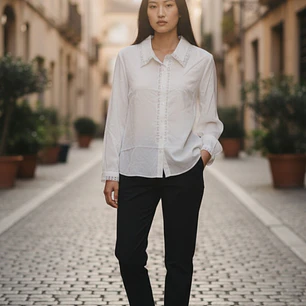 Camisa C/Bordado Senhora