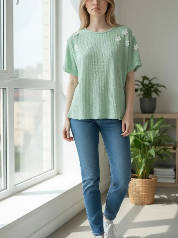 Camisola Primavera/Verão Manga curta 4