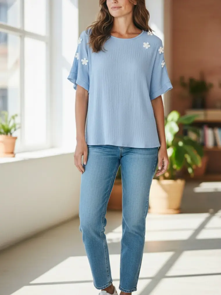 Camisola Primavera/Verão Manga curta 5