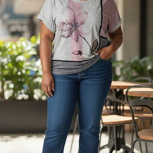 t-shirt Senhora Flor