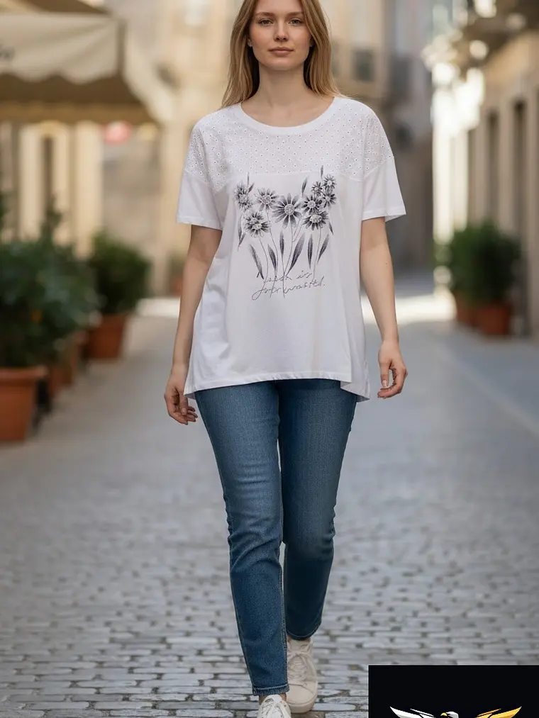 t-shirt Senhora malmequer 1