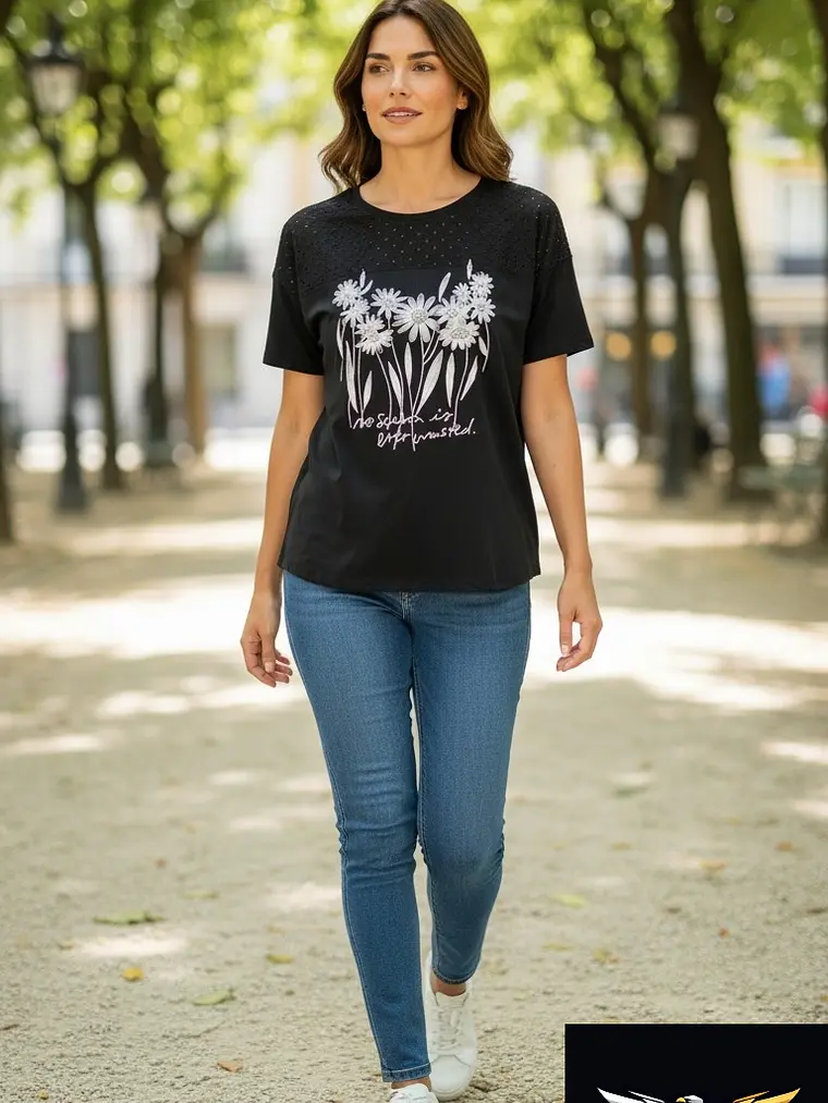 t-shirt Senhora malmequer 2
