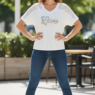 t-shirt Senhora love