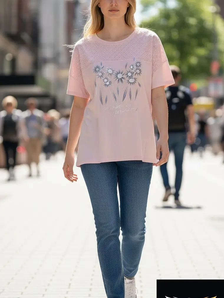 t-shirt Senhora malmequer 3