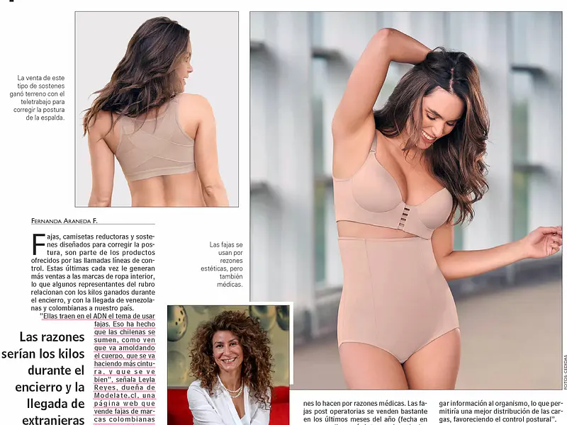 Fajas Reductoras en aumento en Chile. Entrevista a Modelate.cl para diario LUN.