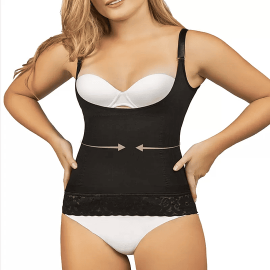  Camiseta Reductora Látex y Encaje