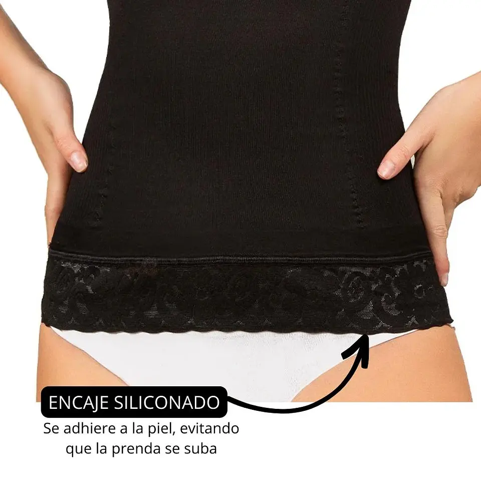  Camiseta Reductora Látex y Encaje 3