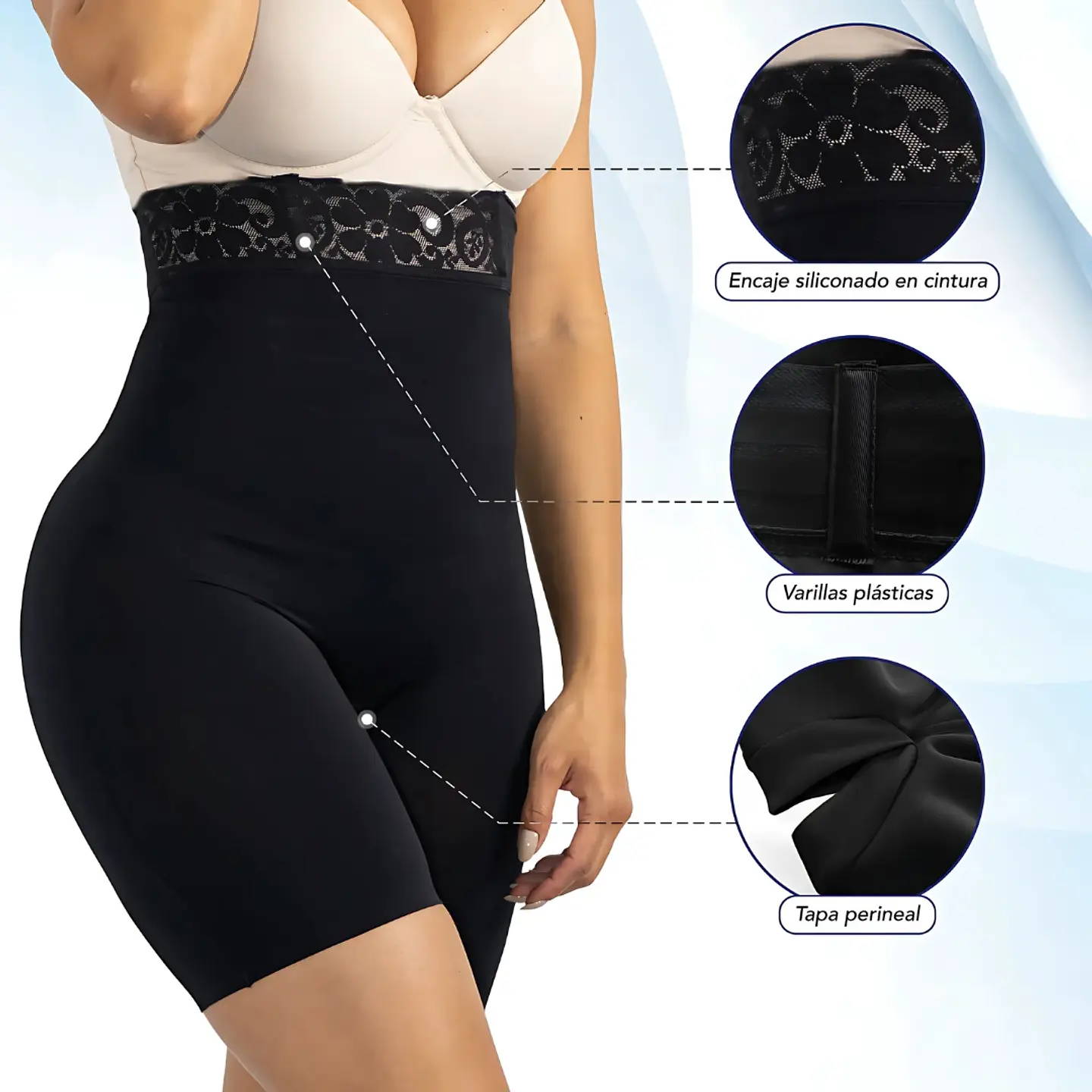 Faja Short Strapless Sin Costuras 3