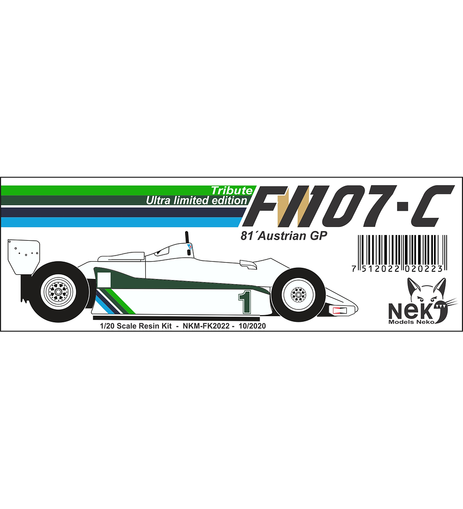 1/20 F1 Resin kit - Williams FW07C - 81´ Austrian GP - 