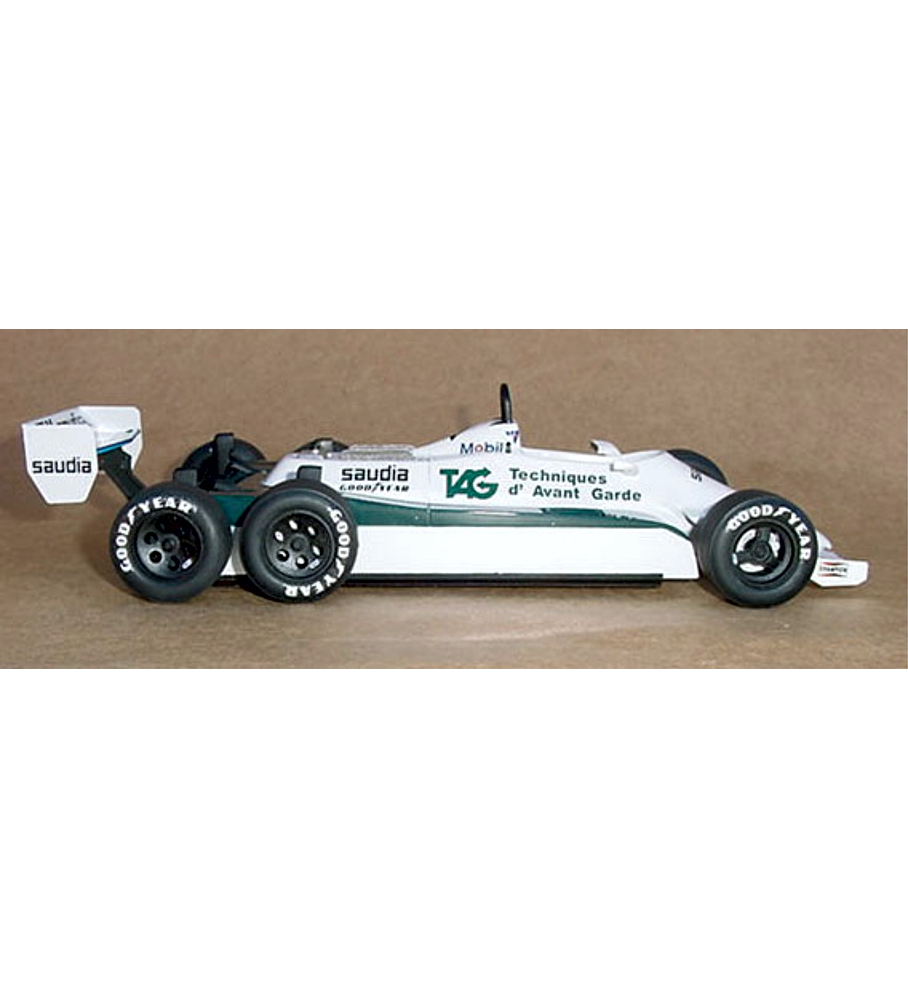 1/20 F1 Resin kit - Williams FW07D - Six wheels - 