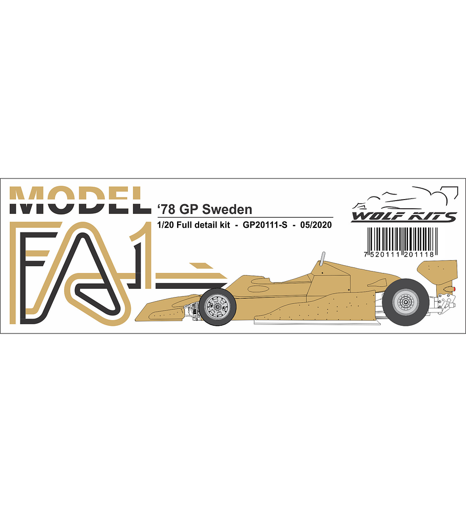 1/20 F1 Resin kit - Arrows Fa1 1978 Sweden GP 