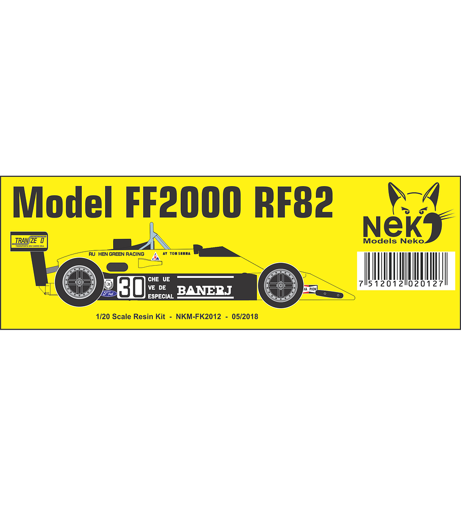 1/20 F1 Resin kit - Van Diemen RF82 Formula Ford 2000