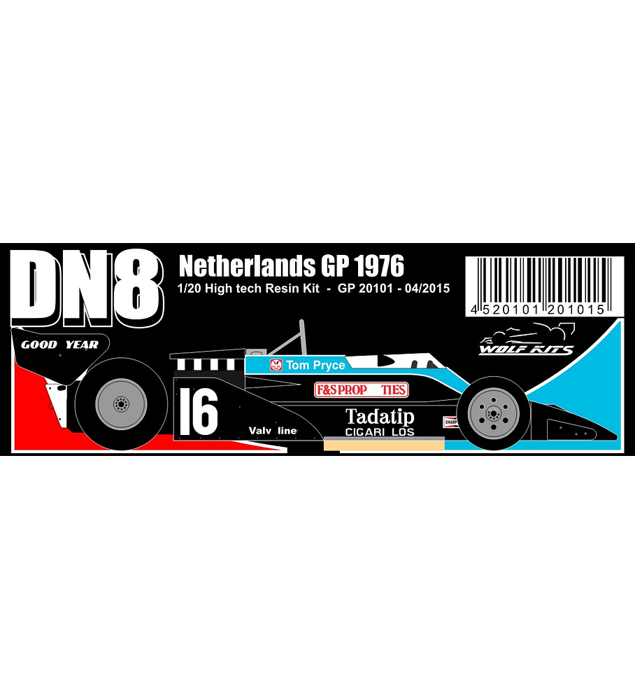 1/20 F1 Resin kit - Shadow DN8 1976 Netherlands GP