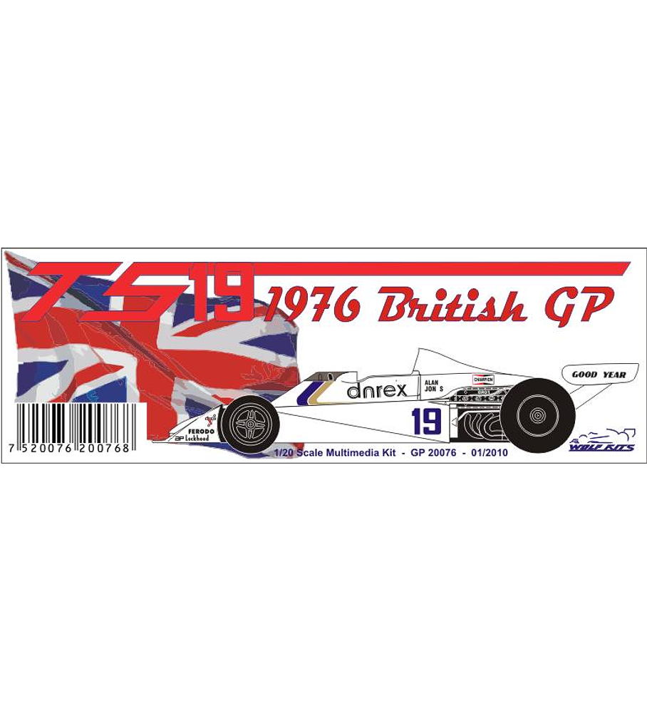 1/20 F1 Resin kit - Surtees TS19 1976 British GP