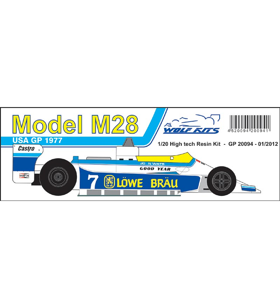 1/20 F1 Resin kit - Mc Laren M28 - 1979 USA GP