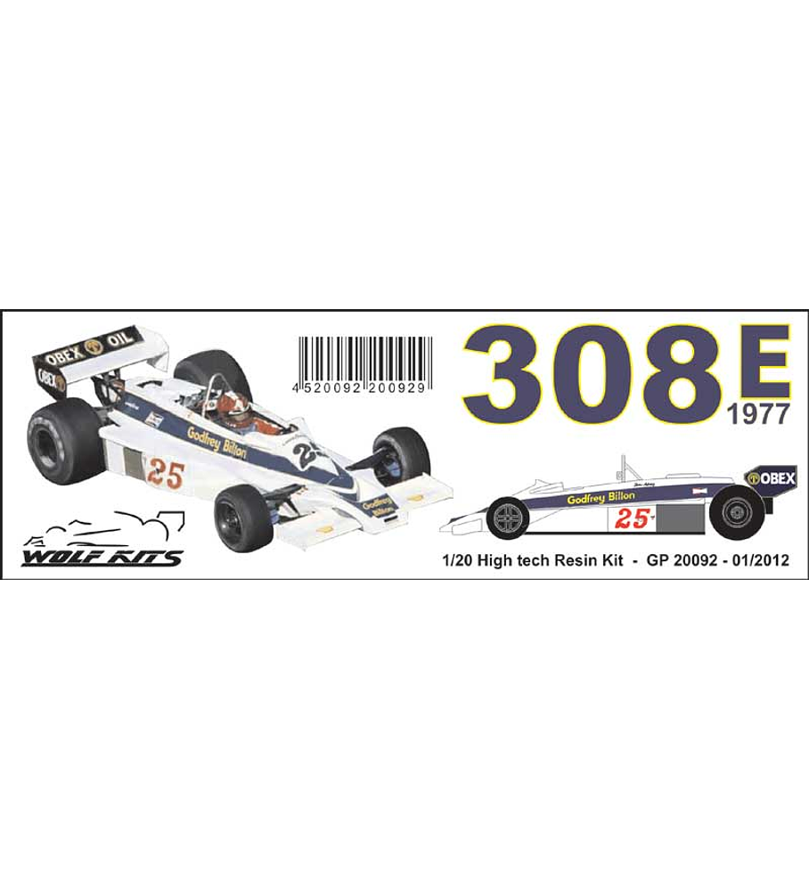 1/20 F1 Resin kit - Hesketh 308E 1977 version