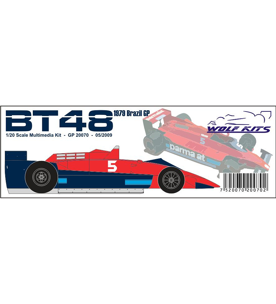 1/20 F1 Resin kit - Brabham BT48 1979 Brazil GP