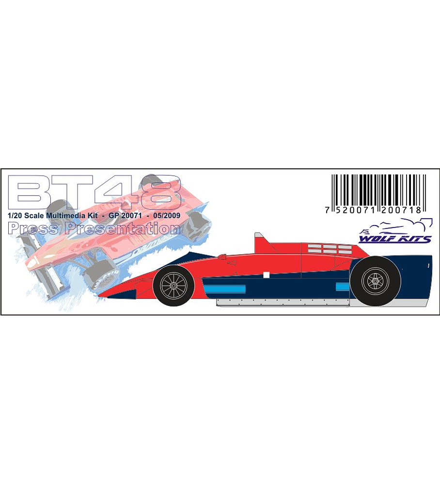 1/20 F1 Resin kit - Brabham BT48 Press presentation