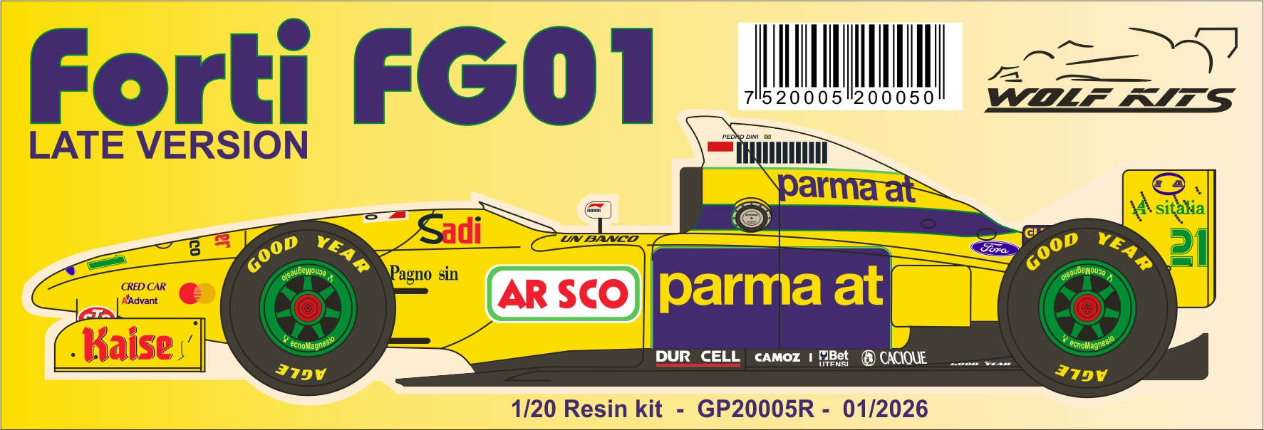 1/20 Forti Corse FG01 Late version 2