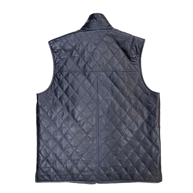 Men's Quilted Leather Vest
