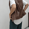 Women Boyfriend Leather Vest