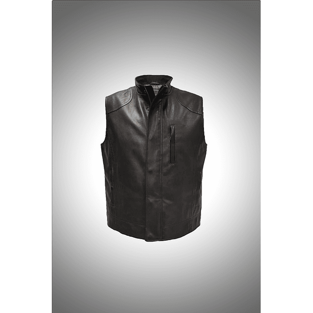 Men's Sleeveless Leather Jacket