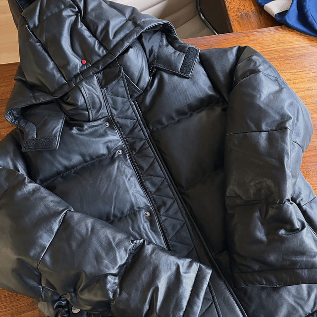 Men's Bubble Leather Jacket