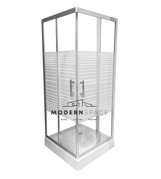 Shower Door 70x70x185 Cm Con Diseño Vidrio Templado 