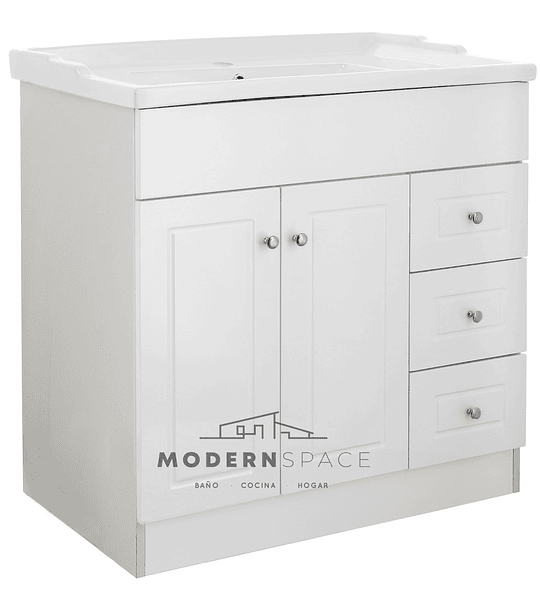 Mueble Vanitorio 80x47 cm Blanco Mas Cubierta