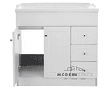 Mueble Vanitorio 80x47cm  Completo Blanco