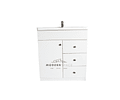 Vanitorio Mdf 80x47x90 Cm, Blanco, Completo