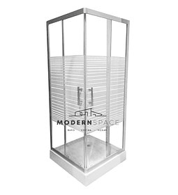 Shower Door 70x70x185 Cm Con Receptaculo Vidrio Templado
