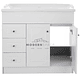 Mueble Vanitorio 100x47cm Termolaminado Blanco , Completo