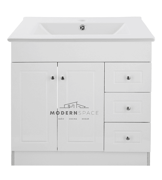 Mueble Vanitorio 80x47cm  Completo Blanco