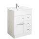 Mueble Vanitorio 60x47 Cm 3 Cajones Blanco, Completo