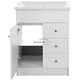 Mueble Vanitorio 60x47 Cm 3 Cajones Blanco, Completo