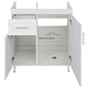 Mueble Lavaplatos Lacado 78X48,5X90cm Blanco o  Café  