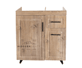 Mueble Lavaplatos Lacado 78X48,5X90cm Blanco o  Café  